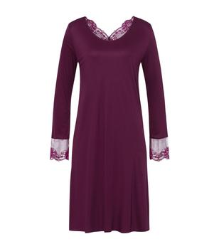 推荐Lace-Trim Lovis Long-Sleeved Nightdress (110cm)商品