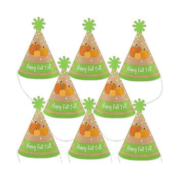 推荐Pumpkin Patch - Mini Cone Fall, Halloween or Thanksgiving Party Hats - Small Little Party Hats - Set of 8商品