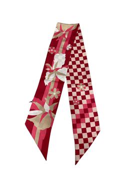 Bally | NEW Bally Ladies 6233407 Red/Multicolor Printed Silk Scarf MSRP商品图片,5.1折×额外9.5折, 额外九五折