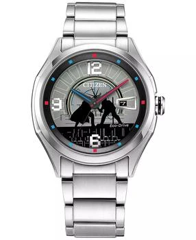 Citizen | Luke & Vader Duel Silver-Tone Stainless Steel Bracelet Watch 41mm,商家Macy's,价格¥2615