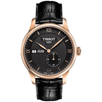 天梭力洛克, Tissot | Men's Swiss Automatic Le Locle Black Leather Strap Watch 39mm商品图片 7.5折×额外8.5折, 额外八五折