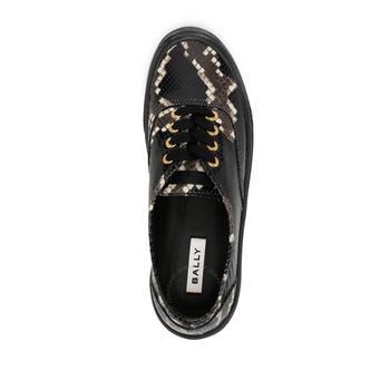 Bally Lyder Snakeskin-Effect Low-Top Sneakers - Casual Shoes
