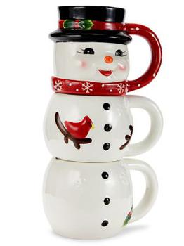 商品Mr. Christmas | 3-Piece Stackable Mugs,商家Saks OFF 5TH,价格¥218图片
