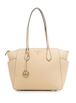 推荐M Michael Kors Woman's Marilyn Butter Leather Shoulder Bag with Logo商品