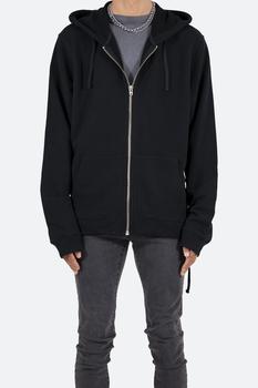 mnml德训怎么选, MNML | Laced Zip Up Hoodie - Black商品图片 9折