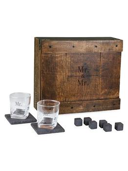 商品Mr. & Mr. 11-Piece Whiskey Box Gift Set,商家Saks Fifth Avenue,价格¥1752图片