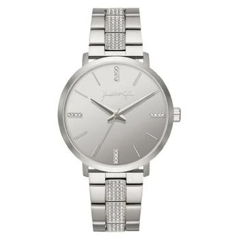 KENDALL & KYLIE | Women's Silver Tone Crystal Stainless Steel Strap Analog Watch 