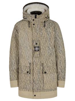 Stone Island | Hooded Jacket With Gilet Natural Beige Print商品图片,5折