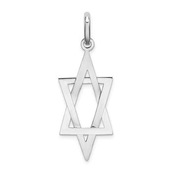 Diamond2Deal | 14K White Gold Elongated Star Of David Charm,商家Premium Outlets,价格¥2837