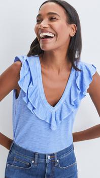 VERONICA BEARD是什么牌子, VERONICA BEARD | Veronica Bear Ellerie Top Blue商品图片 