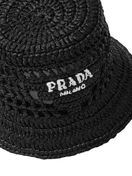 ハット PRADA SS25 Raffia hat (1HC3152CLY F0018) Prada Raffia Bucket Hat | Saks Fifth Avenue