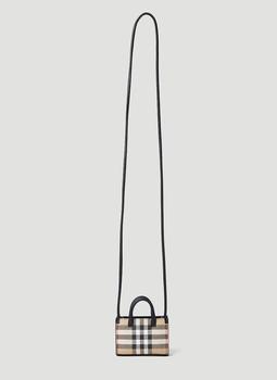 商品Burberry | Burberry Denny Checked Micro Shoulder Bag,商家Cettire,价格¥2143图片