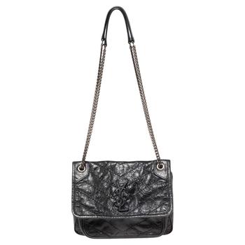 product Saint Laurent Black Leather Baby Niki Flap Shoulder Bag image