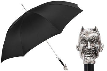 商品Pasotti 葩莎帝 黑色伞面 路西法手柄 晴雨伞图片