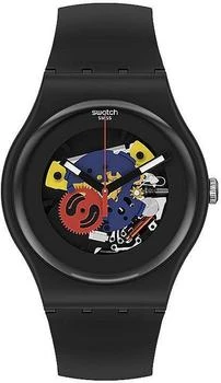 Swatch | Core Black Lacquered Quartz Black Dial Men's Watch SO29B107 6.7折, 满$75减$5, 满减