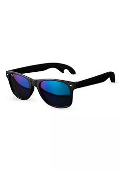 加拿大小黑瓶, Foster & Rye | Matte Black with Olivine Lense Bottle Opener Sunglasses by F商品图片 7.6折