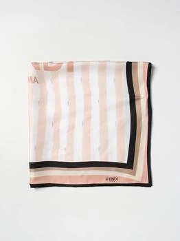 Fendi | Fendi Pequin scarf in organic silk twill 