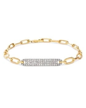Bloomingdale's | Diamond Pavé Oval Link Bracelet in 14K White & Yellow Gold, 0.60 ct. t.w.,商家Bloomingdale's,价格¥20951