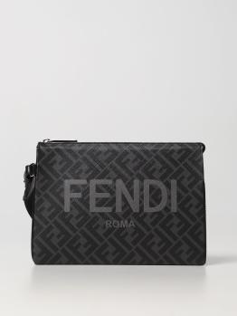 芬迪男包精选, Fendi | FENDI 男士黑色皮革公文包 7VA564-AJJ4-F0GXN商品图片 独家减免邮费