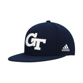 阿迪达斯外套, Adidas | Men's Navy Georgia Tech Yellow Jackets Logo On-Field Baseball Fitted Hat商品图片 