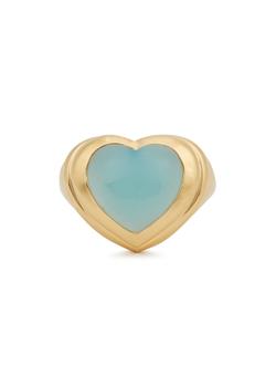 Missoma | Jelly Heart Gemstone 18kt gold-plated ring商品图片,