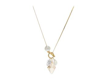商品Gold Crystal Cluster Necklace图片