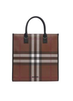 burberry tote, Burberry | Check and leather tote商品图片 