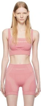 Misbhv | Pink Jacquard Sport Bra,商家SSENSE CA,价格¥510