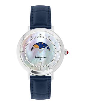 菲拉格慕怎么选, Salvatore Ferragamo | Logomania Moon  Watch商品图片 4.2折, 独家减免邮费