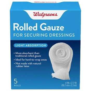 Walgreens | Premium Rolled Gauze 4 in x 2.5 yd,商家Walgreens,价格¥82