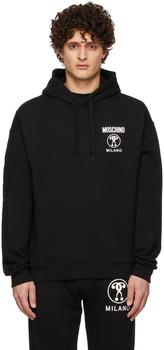 时尚莫斯奇诺卫衣男装, Moschino | 黑色 Double Question Mark 连帽衫商品图片 