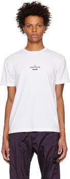 Stone Island | White Graphic T-Shirt商品图片,