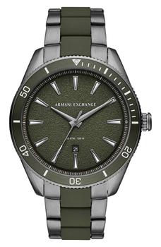推荐A I X ARMANI EXCHANGE Men's Enzo Two-Tone Bracelet Watch, 44mm商品