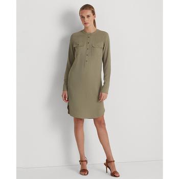 女装拉夫劳伦连衣裙, Ralph Lauren | Georgette Long-Sleeve Dress商品图片 