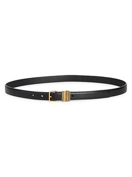 ysl皮带, Yves Saint Laurent | Stacked-Loop Leather Belt商品图片 