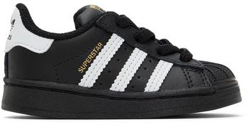 Adidas | Baby Black & White Superstar Sneakers商品图片,独家减免邮费