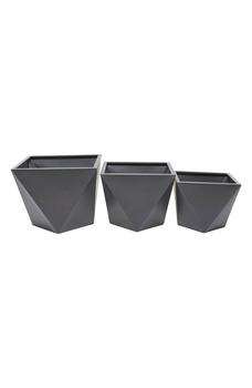 商品VIVIAN LUNE HOME | Gray Metal Modern Planter - Set of 3,商家Nordstrom Rack,价格¥1267图片