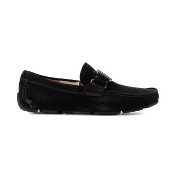 菲拉格慕男鞋板鞋, Salvatore Ferragamo | SALVATORE FERRAGAMO 男士黑色乐福鞋 0582692商品图片 独家减免邮费