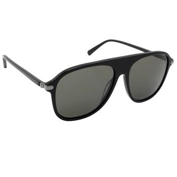 推荐Brioni Grey Aviator Mens Sunglasses BR0048S 001 58商品
