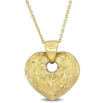 Mimi & Max | Mimi & Max Heart Necklace with Chain in 14k Yellow Gold - 17 in,商家Premium Outlets,价格¥6276