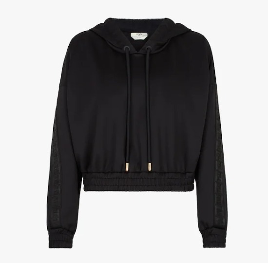 芬迪女装推荐, Fendi | FENDI 女士黑色卫衣 FAF191-AK7H-F0GME商品图片 独家减免邮费