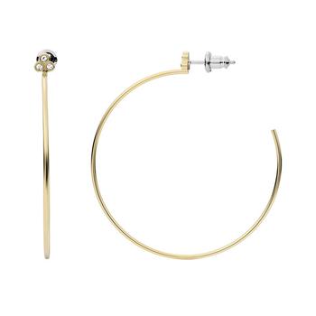 Fossil | Sutton Trio Glitz Gold-tone Stainless Steel Hoop Earrings商品图片,