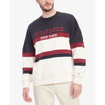 Tommy Hilfiger | Men's Monotype Colorblock Sweatshirt 7.4折, 独家减免邮费