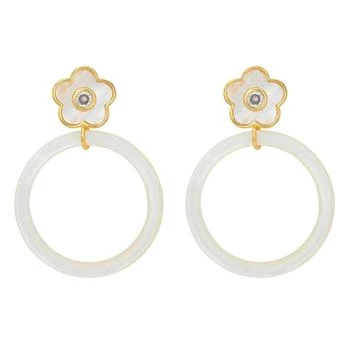 ASHA | Asha - Boboli Hoop Mop Earrings,商家ELITE FINDS,价格¥1419