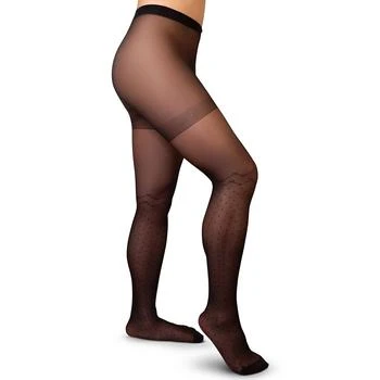 LECHERY | Women's Cross Heart Dot 1 Pair of Tights,商家Macy's,价格¥114