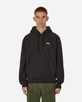 STUSSY | Stock Logo Hooded Sweatshirt Black 独家减免邮费