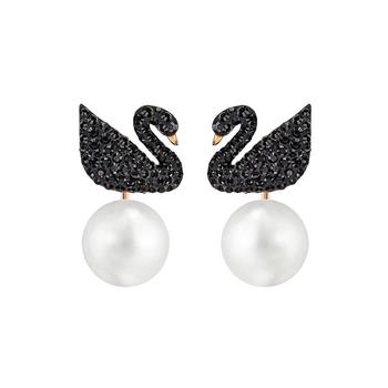 施华洛世奇耳钉评价, Swarovski | 香港直邮 SWAROVSKI 施华洛世奇 5193949 ICONIC SWAN 穿孔耳环花托商品图片 额外8.2折x额外9折, 额外八二折, 额外九折