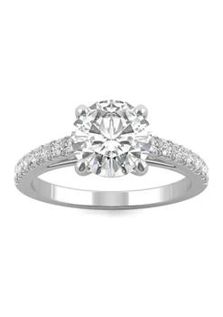 商品1/5 ct. t.w. Lab Created Moissanite Engagement Ring in 14k White Gold,商家Belk,价格¥26095图片