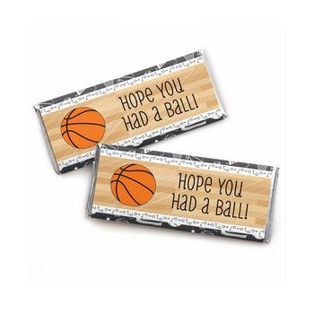 Big Dot of Happiness | Nothin' but Net - Basketball - Candy Bar Wrappers Birthday Party Favors - Set of 24商品图片,