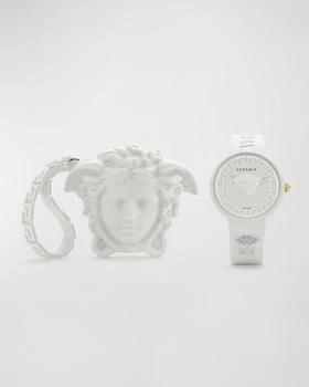 推荐Unisex Medusa Pop White Silicone Watch, 39mm商品